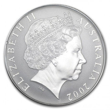 2002 $1 Kangaroo 1oz Silver Proof Coin