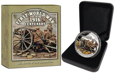 Solomon Islands 2016 $10 First World War Centenary Battle of Somme Silver Coloured Proof Coin