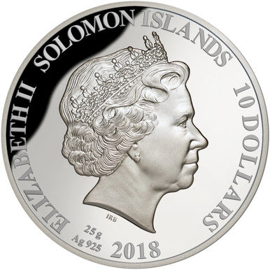 Solomon Islands 2018 $10 First World War Centenary The Armistice Silver Coloured Proof Coin