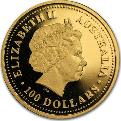 2005 $100 The Australian Nugget 20th Anniversary Edition 1oz Gold Proof Coin
