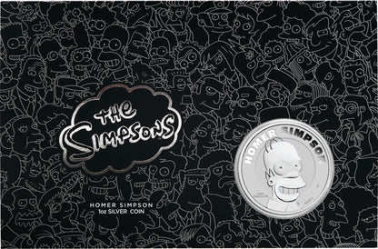 Tuvalu 2022 $1 The Simpsons Homer 1oz Silver Uncirculated Coin
