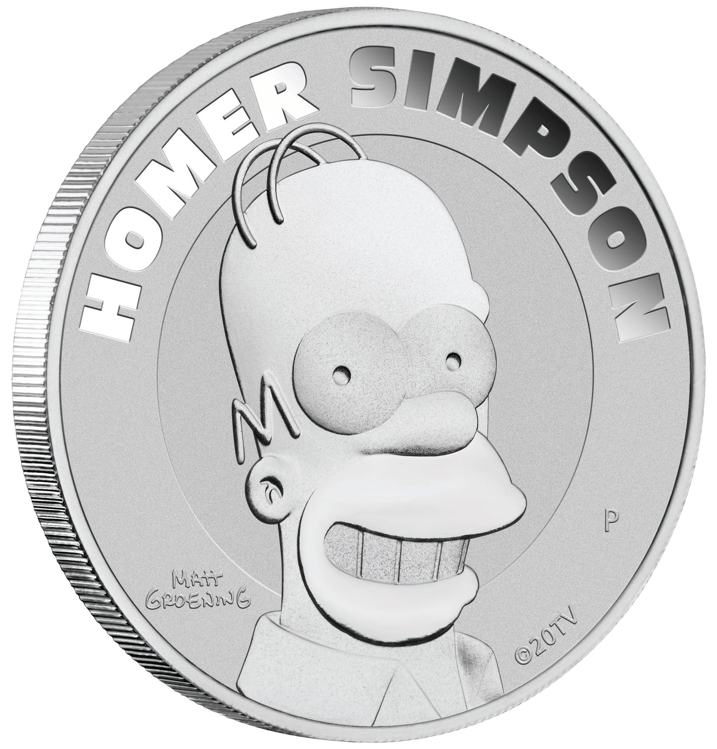 Tuvalu 2022 $1 The Simpsons Homer 1oz Silver Uncirculated Coin
