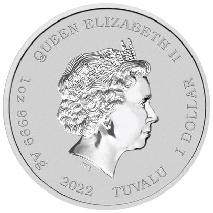 Tuvalu 2022 $1 The Simpsons Homer 1oz Silver Uncirculated Coin