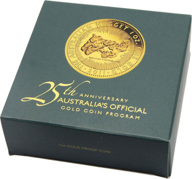 2011 $100 25th Anniversary Australia's Official Gold Coin Program 1oz Gold Proof Coin
