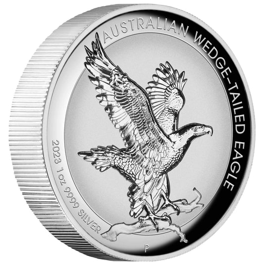2023 $1 Australian Wedge-Tailed Eagle 1oz Silver Proof Incused Coin