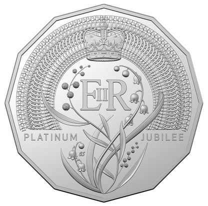 2022 50c The Queen's Platinum Jubilee PNC