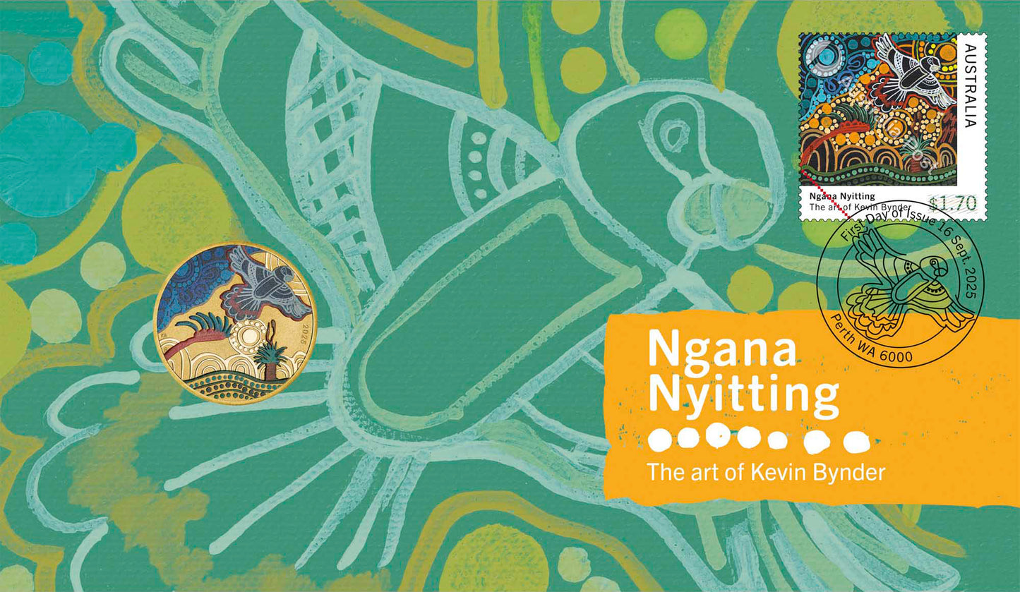 2025 $1 Ngana Nyitting The Art of Kevin Bynder Black Cockatoo PNC