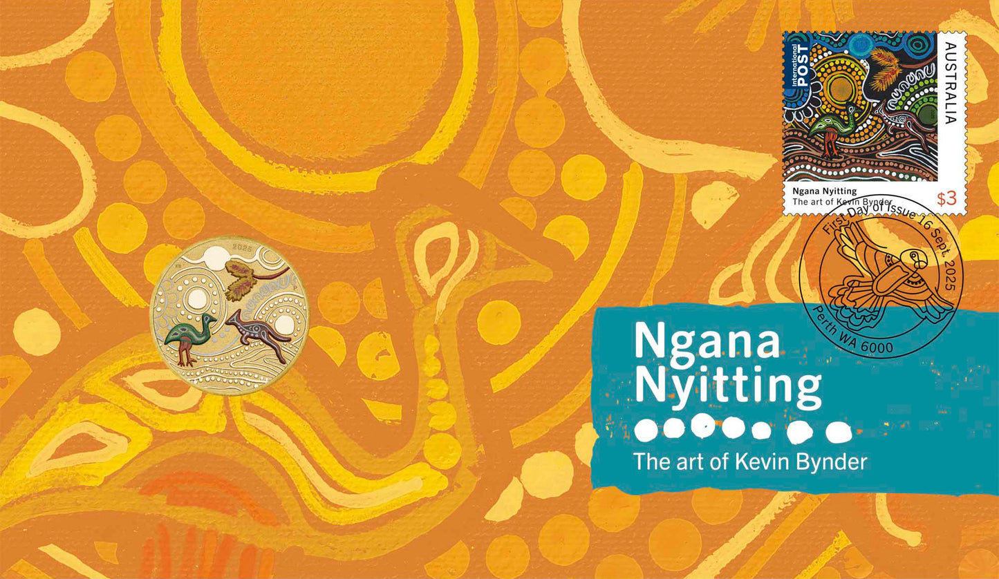 2025 $1 Ngana Nyitting The Art of Kevin Bynder Green Emu PNC