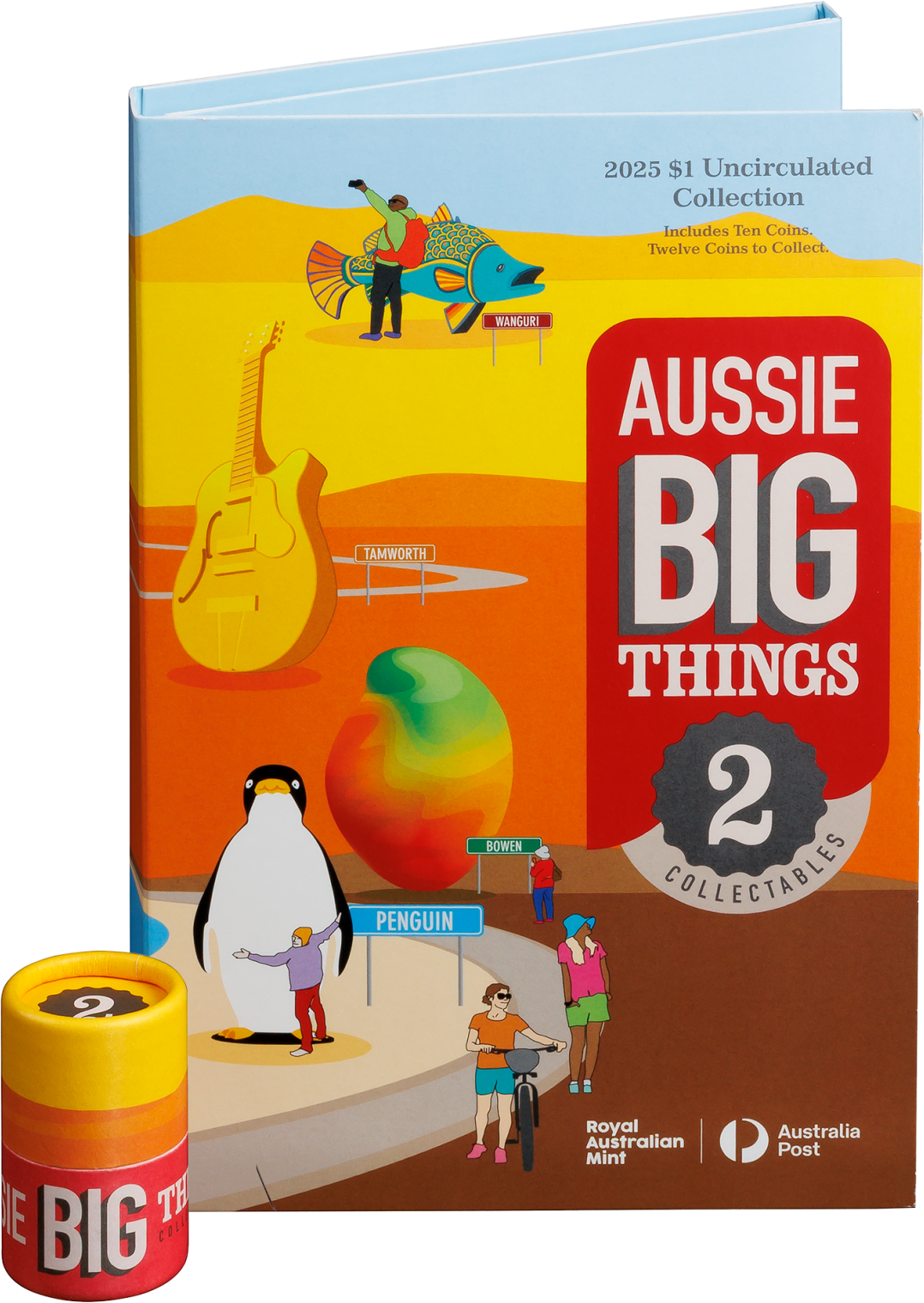 2025 $1 Aussie Big Things 2 Uncirculated 10 Coin Set with Tube