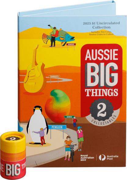 2025 $1 Aussie Big Things 2 Uncirculated 10 Coin Set with Tube