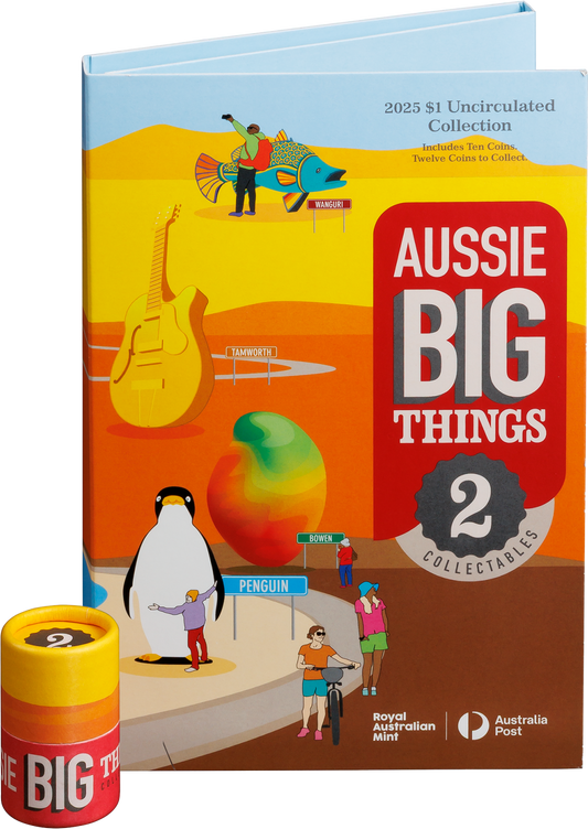 2025 $1 Aussie Big Things 2 Uncirculated 10 Coin Set with Tube
