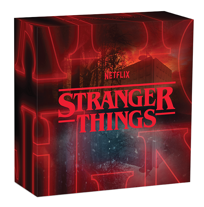 Tuvalu 2026 $1 Stranger Things The Upside Down 1oz Silver Coloured Coin