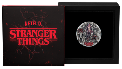 Tuvalu 2026 $1 Stranger Things Villains Silver Coloured 2oz Silver Antiqued Coin
