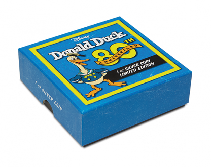 Niue 2014 $2 Disney Donald Duck 80th Anniversary 1oz Silver Proof Coin