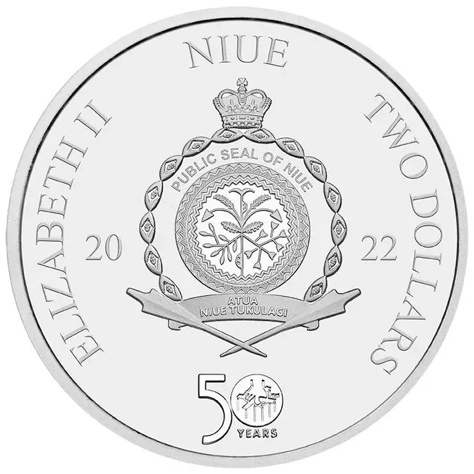 Niue 2022 $2 The Godfather 50th Anniversary I Don't Apologise 1oz Silver Coloured Coin