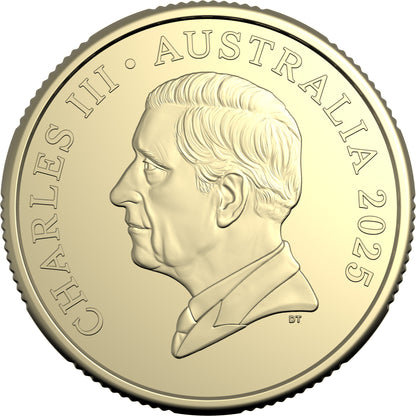 2025 $1 Bluey Christmas Coloured Uncirculated Coin