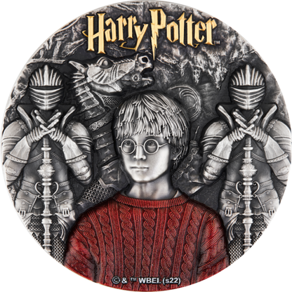 Niue 2022 $5 Harry Potter and The Philosopher's Stone 2oz Silver Coloured Antiqued Coin