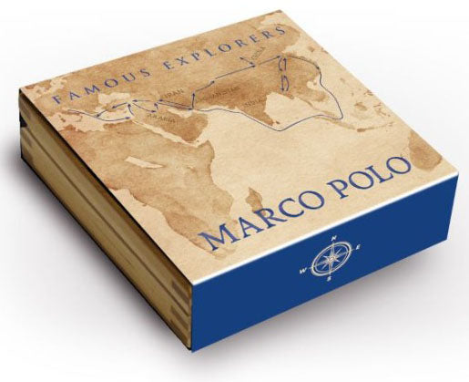 Niue 2022 $5 Famous Explorers Marco Polo 2oz Silver Coloured Antiqued Coin