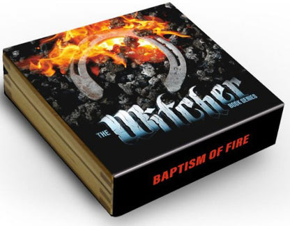 Niue 2023 $5 The Witcher Baptism of Fire 2oz Silver Coloured Antiqued Coin