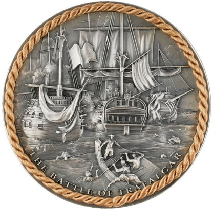 Niue 2023 $5 Sea Battles The Battle of Trafalgar 2oz Silver Proof Coin