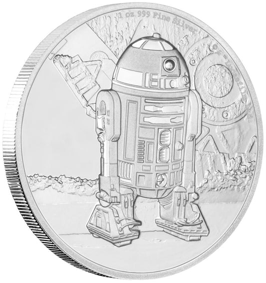 Niue 2016 $2 Star Wars R2-D2 1oz Silver Proof Coin