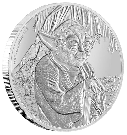 Niue 2016 $2 Star Wars Yoda 1oz Silver Proof Coin