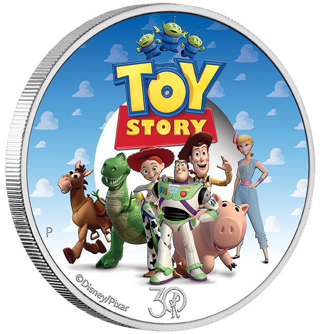 Tuvalu 2025 50c Toy Story 30 Years and Beyond 1/2oz Silver Coloured Proof Coin