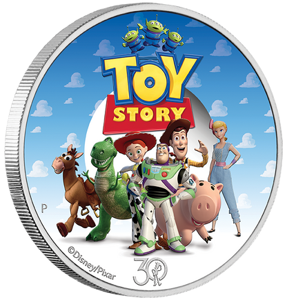 Tuvalu 2025 50c Toy Story 30 Years and Beyond 1/2oz Silver Coloured Proof Coin