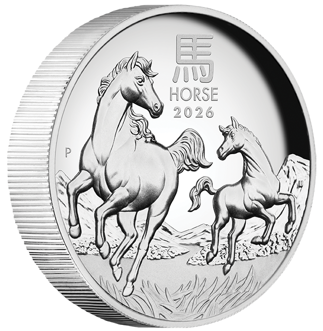 2026 $1 Lunar Year of The Horse 1oz Silver High Relief Proof Coin