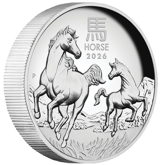 2026 $1 Lunar Year of The Horse 1oz Silver High Relief Proof Coin