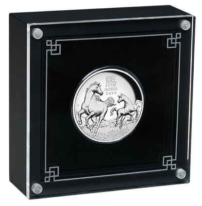 2026 $1 Lunar Year of The Horse 1oz Silver High Relief Proof Coin
