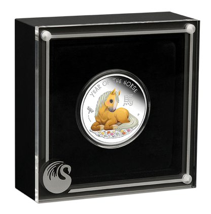 Tuvalu 2026 50c Lunar Baby Year of The Horse 1/2oz Silver Coloured Proof Coin