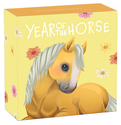 Tuvalu 2026 50c Lunar Baby Year of The Horse 1/2oz Silver Coloured Proof Coin