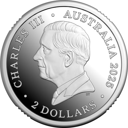 2025 $2 80 Years On Remembering The Second World War 'C' Mintmark Coloured Silver Proof Coin