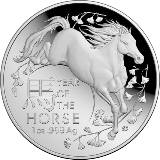 2026 $5 Year of The Horse 1oz Silver Proof Domed Coin