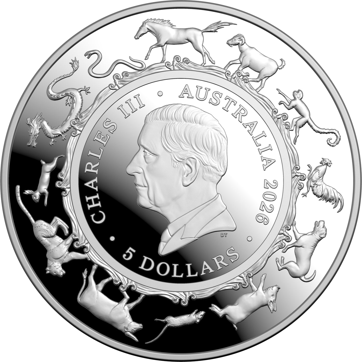 2026 $5 Year of The Horse 1oz Silver Proof Domed Coin
