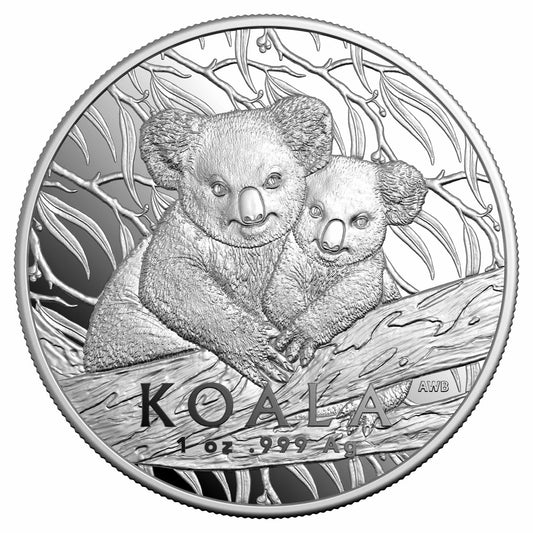 2025 $5 Australian Koala 1oz Silver Proof High Relief Coin