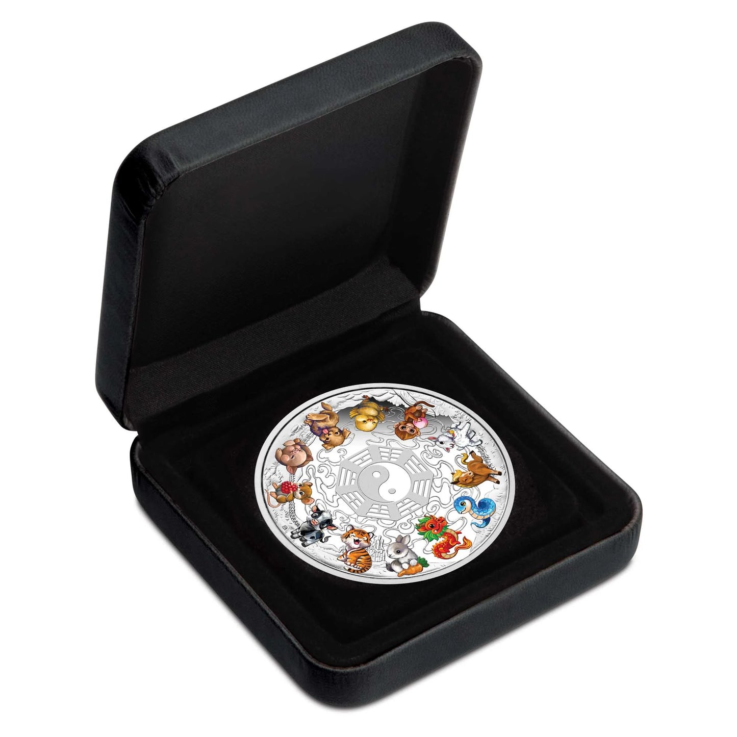 Tuvalu 2025 $5 Twelve Baby Lunar Animals 5oz Silver Coloured Proof Coin