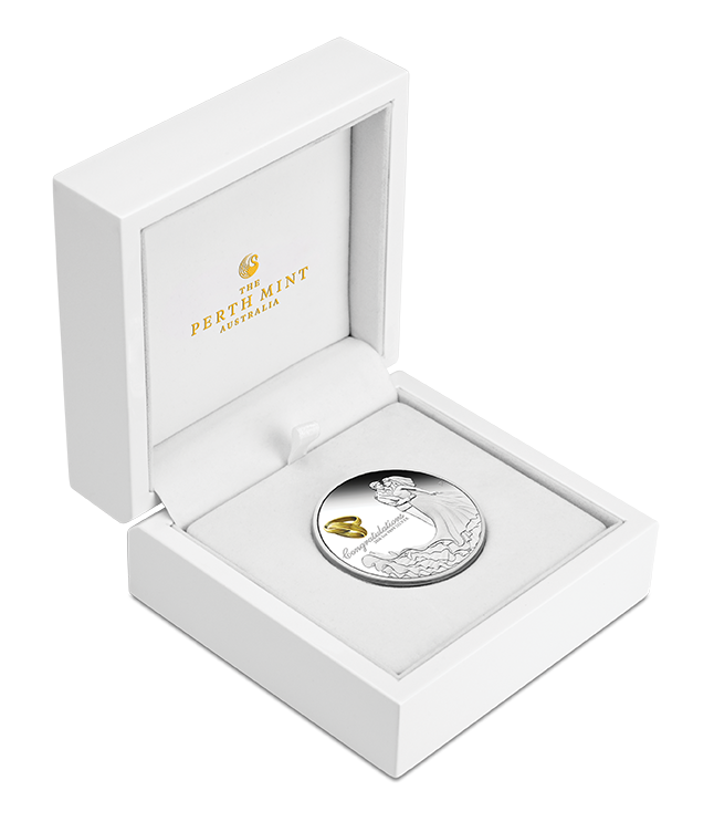 2026 $1 Congratulations On Your Wedding 1oz Silver Proof Coin