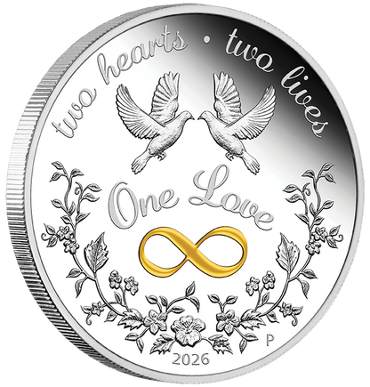 2026 $1 One Love 1oz Silver Proof Coin