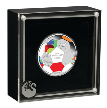 2026 50c FIFA World Cup 1/2oz Silver Coloured Proof Coin