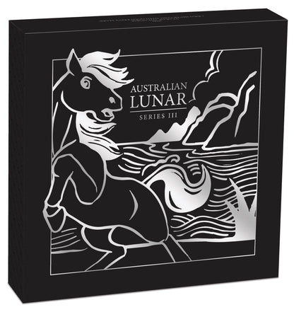 2026 $30 Lunar Year of The Horse 1kg Silver Coloured Gold Privy Mark Uncirculated Coin