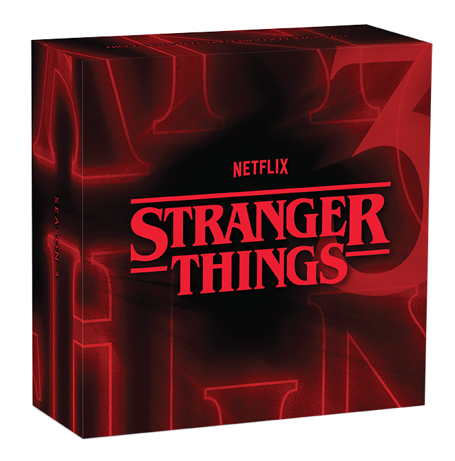 Tuvalu 2026 $1 Stranger Things Season 3 1oz Silver Coloured Rectangular Coin