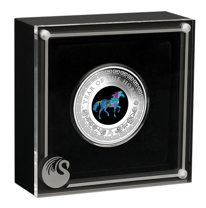 2026 $1 Australian Opal Lunar Year of The Horse 1oz Silver Proof Coin