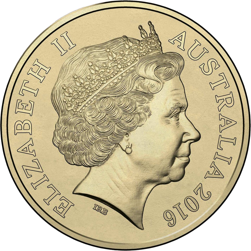 2016 $2 Australian Olympic Team Black Ring Coloured Al-Bronze Uncirculated Coin