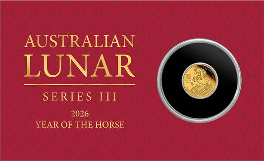2026 $2 Lunar Year of The Horse 0.5g Gold Proof Coin