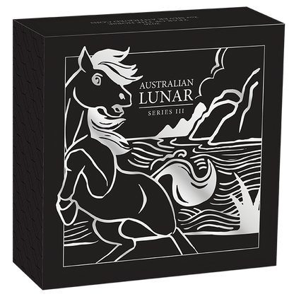 2026 $2 Lunar Year of The Horse 2oz Silver Antiqued Coin