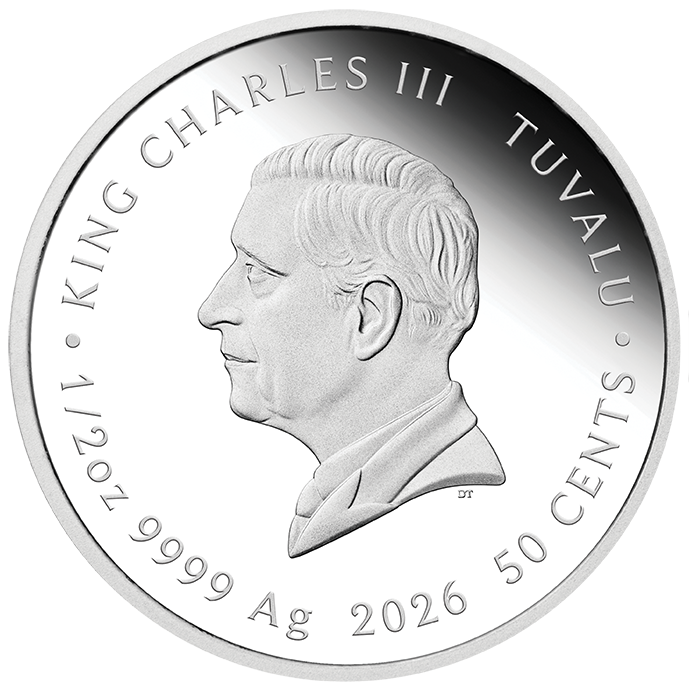 Tuvalu 2026 50c Bridgerton Queen Charlotte 1/2oz Silver Proof Coin