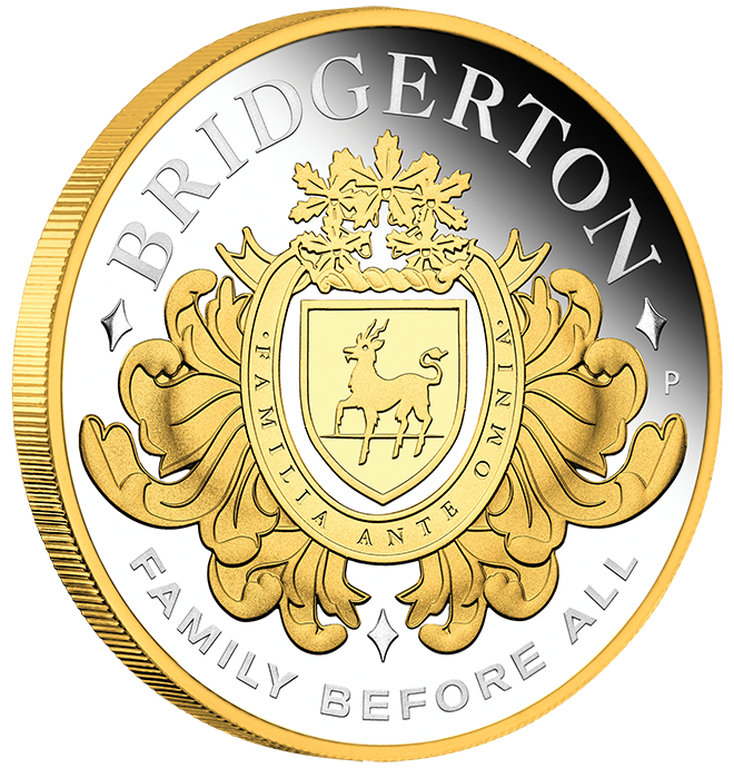 Tuvalu 2026 $2 Bridgerton House of Bridgerton 2oz Silver Gilded Proof Coin