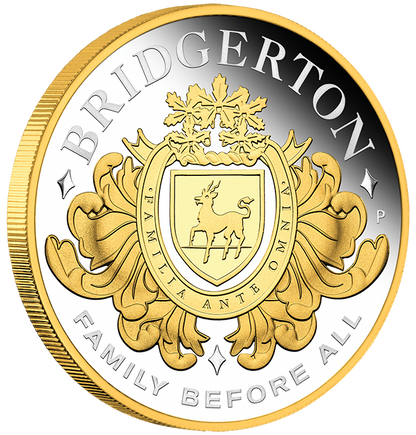 Tuvalu 2026 $2 Bridgerton House of Bridgerton 2oz Silver Gilded Proof Coin